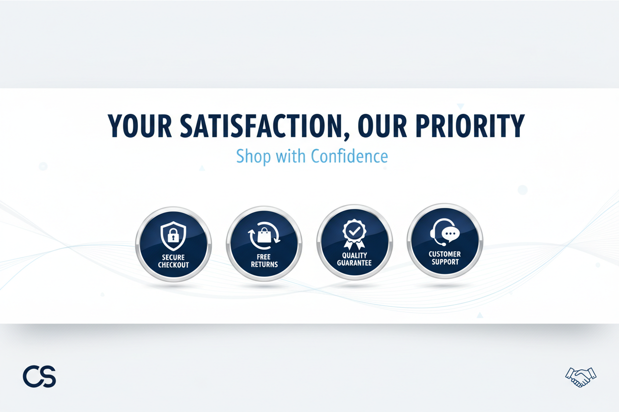 Shop with Confidence Banner